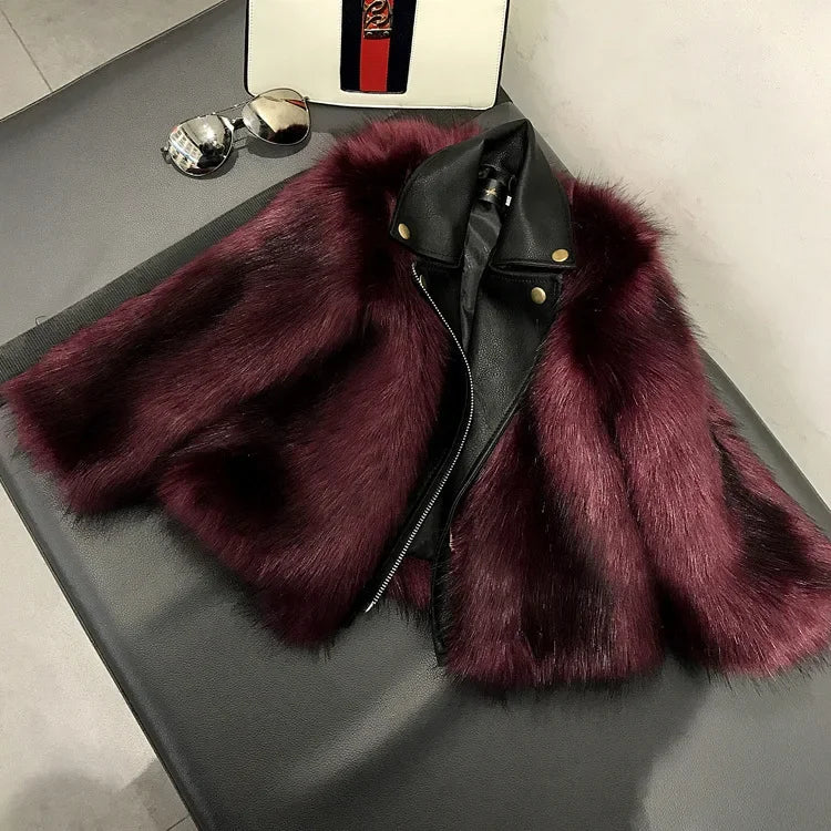 Apparel Collection, New Faux Fox Fur Coat