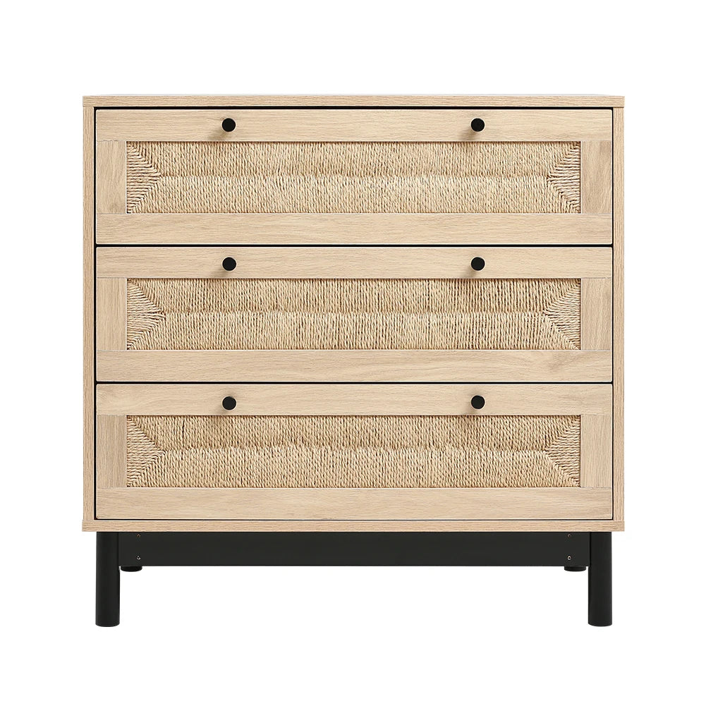 Woven Accent Cabinet (Two or Three Draw)