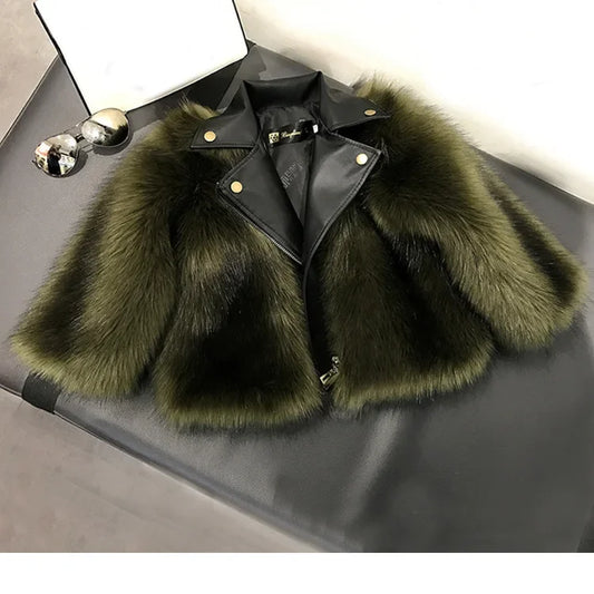 Apparel Collection, New Faux Fox Fur Coat
