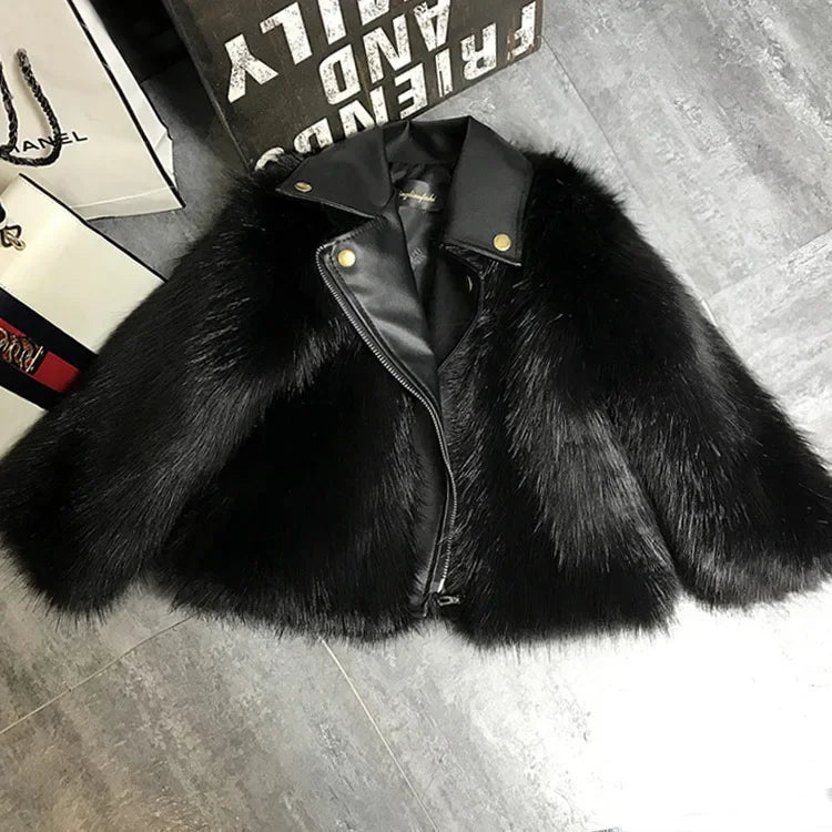 Apparel Collection, New Faux Fox Fur Coat