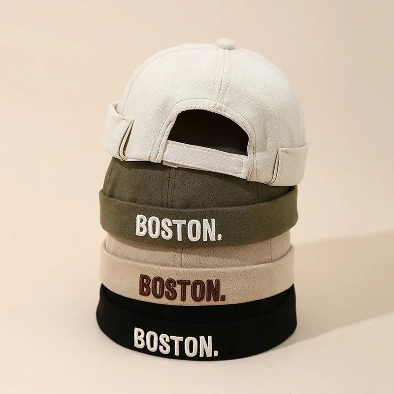 Embroidery Letter Baby Dome Cap