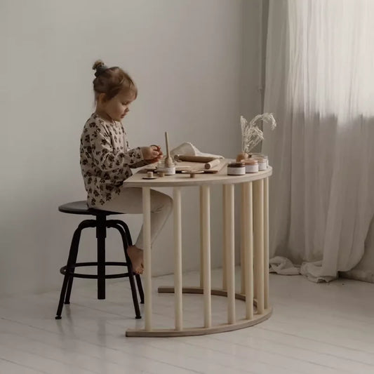 Nursery Collection, Children's Multiple Purpose, Rocking Chair, Wooden Arch Climbing Frame and Desk