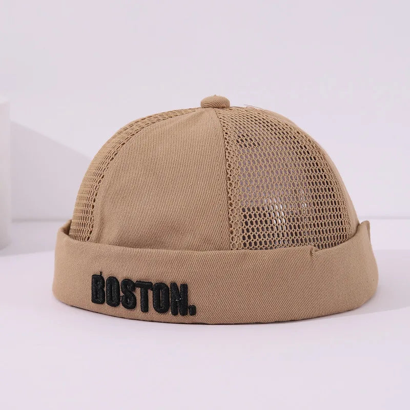 Embroidery Letter Baby Dome Cap