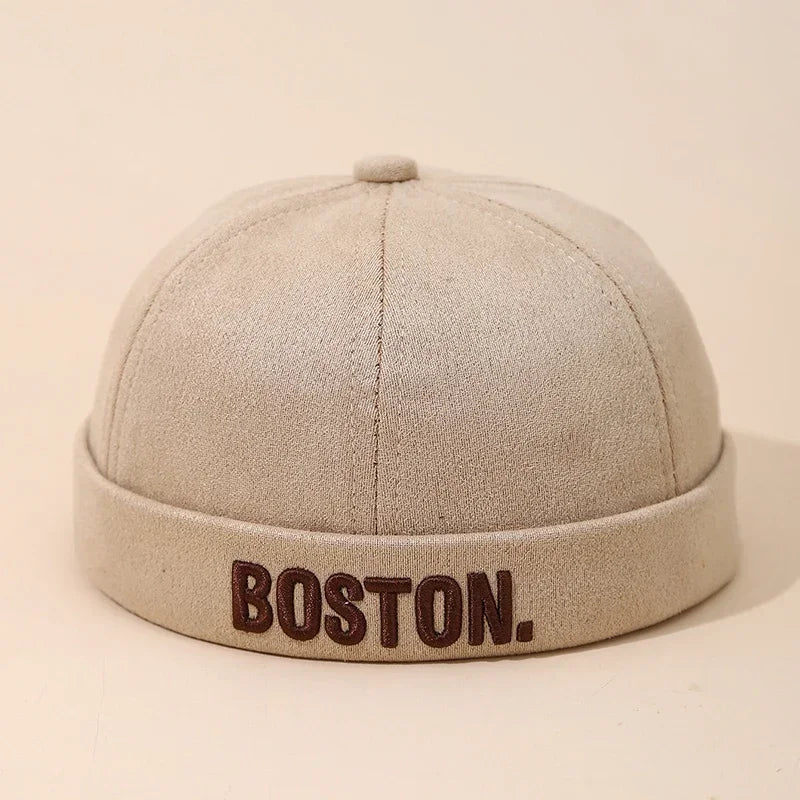 Embroidery Letter Baby Dome Cap