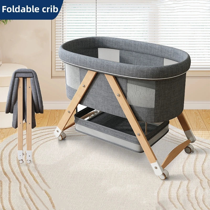 Multifunctional Wooden Baby Bassinet /Crib