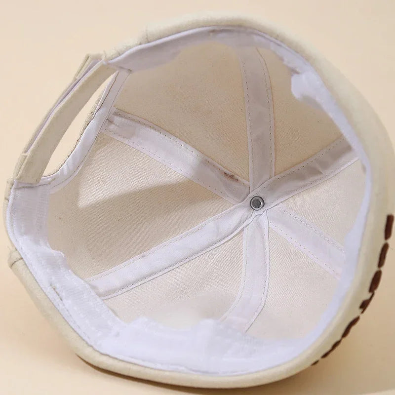 Embroidery Letter Baby Dome Cap