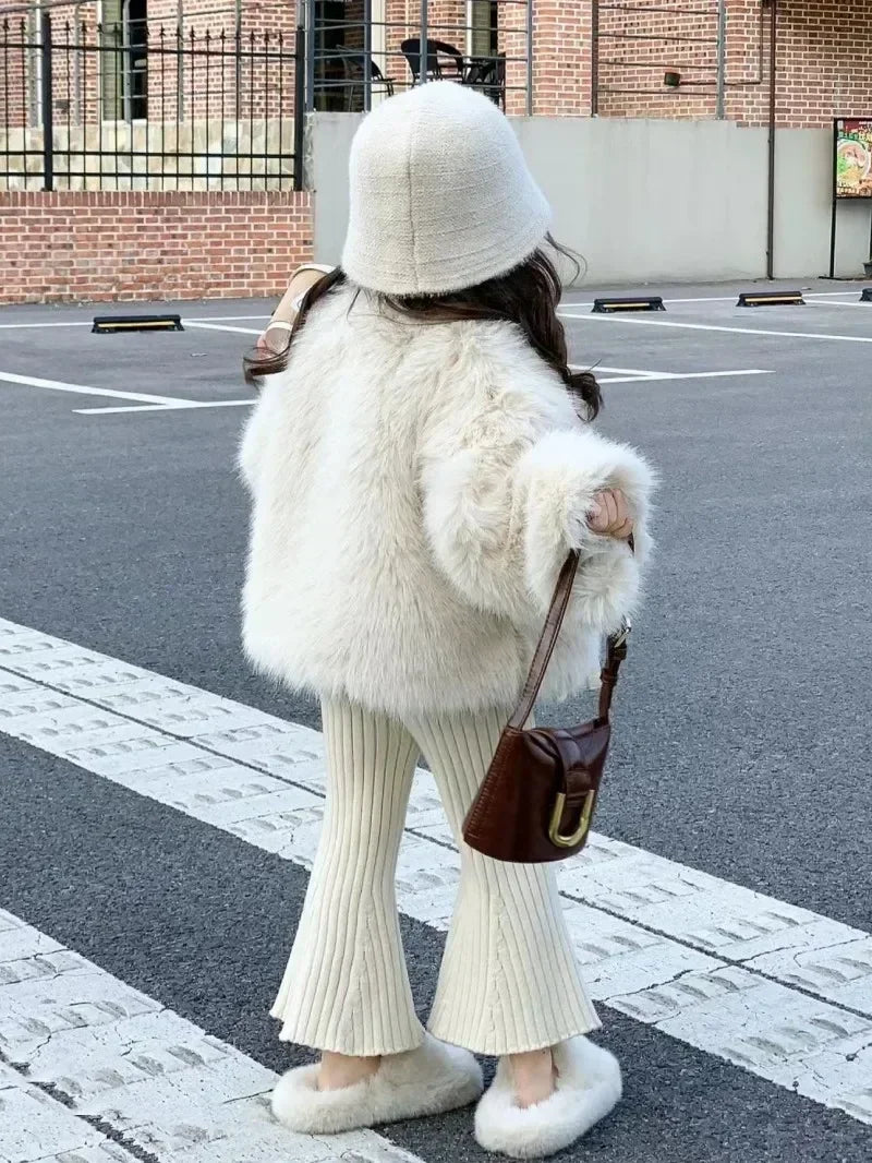 Apparel Collection, Faux Fur Plush Coat