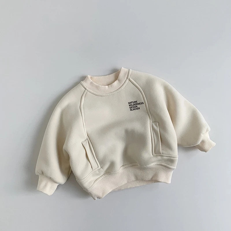 Fleece lined cosy sweatshirt