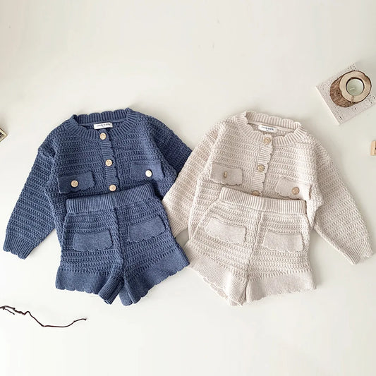 Apparel Collection, Knitted 2piece (Knitted Cardigan/Short)
