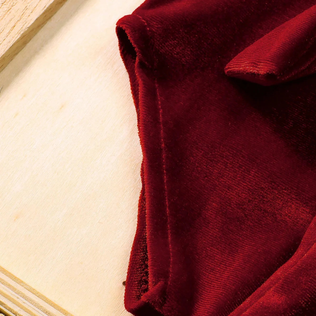 Christmas Collection, Photo Ready Burgundy Romper with Headband (Newborn)