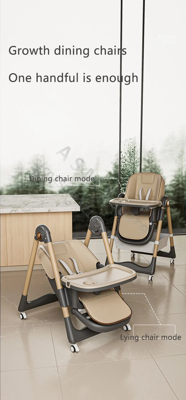 Nursery Collection, Limited Edition Child's Multifunctional Foldable Dinning Chair
