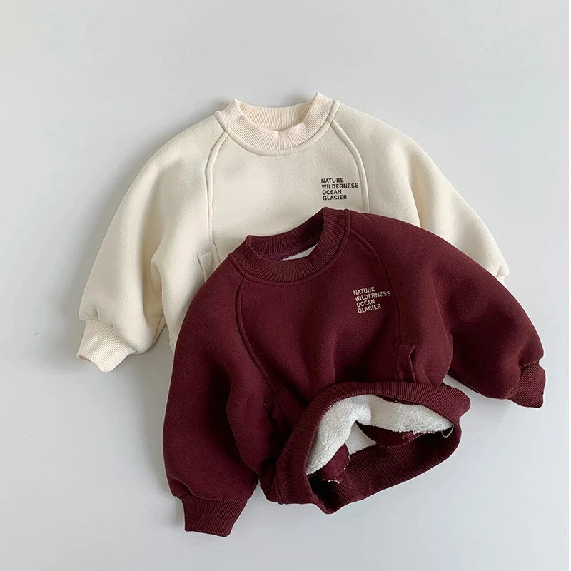 Fleece lined cosy sweatshirt