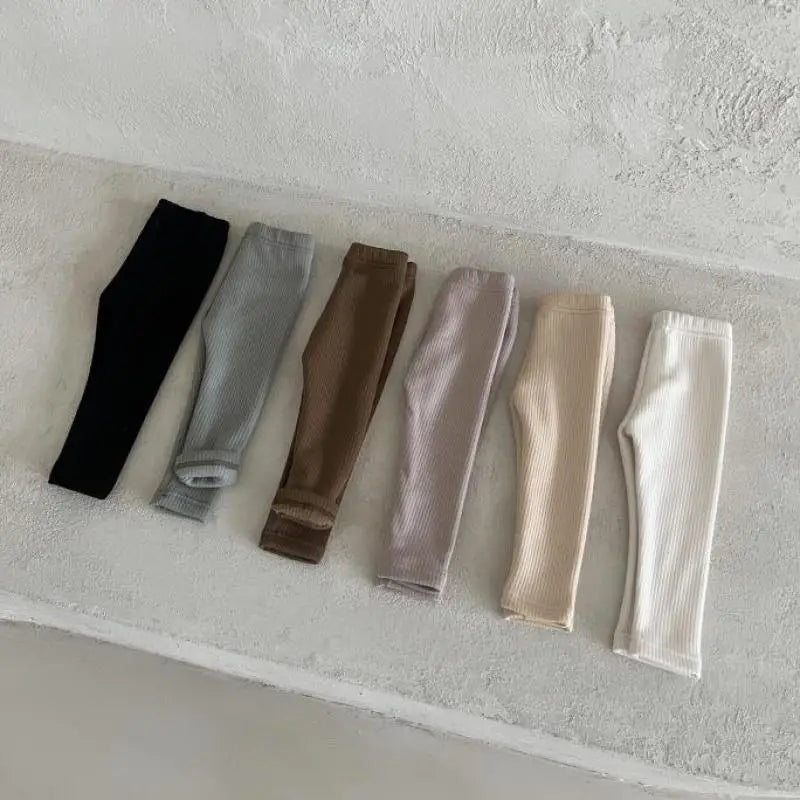 Apparel Collection, Ultra-soft Ribbed Leggins (with Fleece Lining) 6Months-3Years