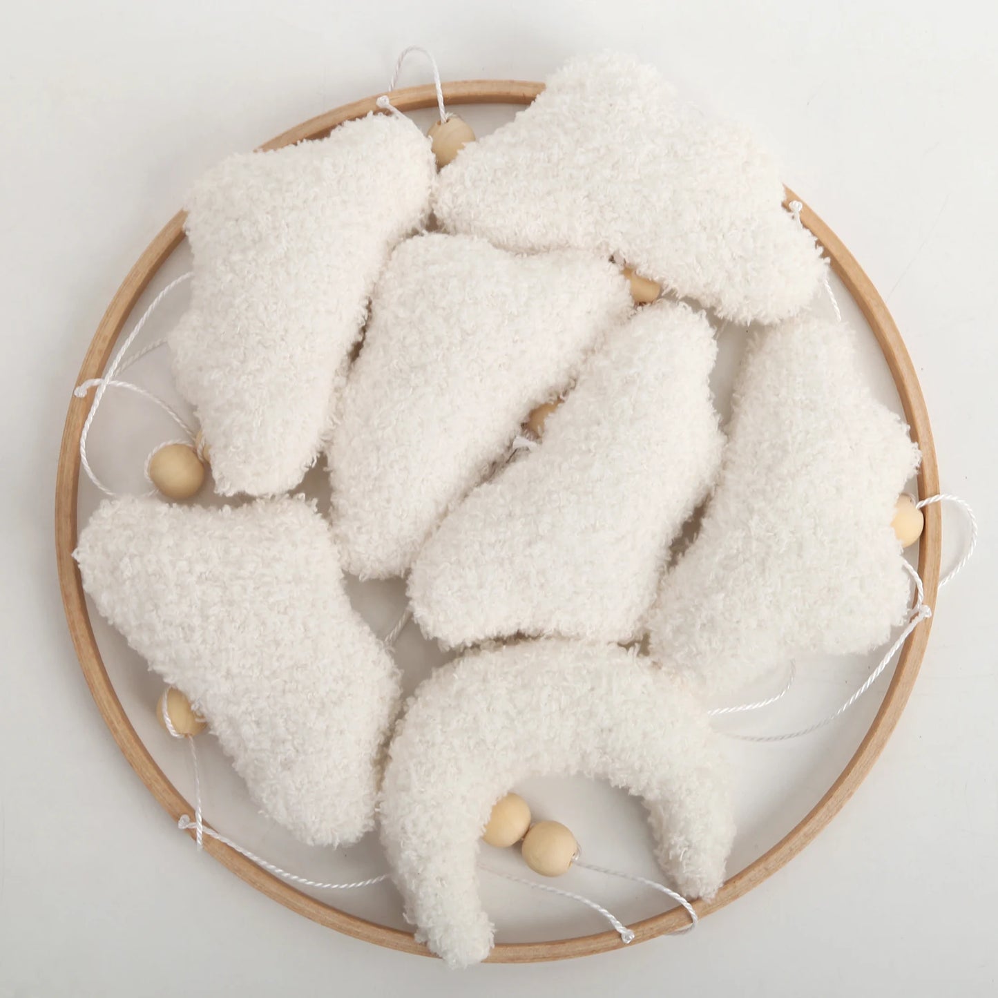 Nursery Collection, Boucle Moon & Cloud Baby Mobile