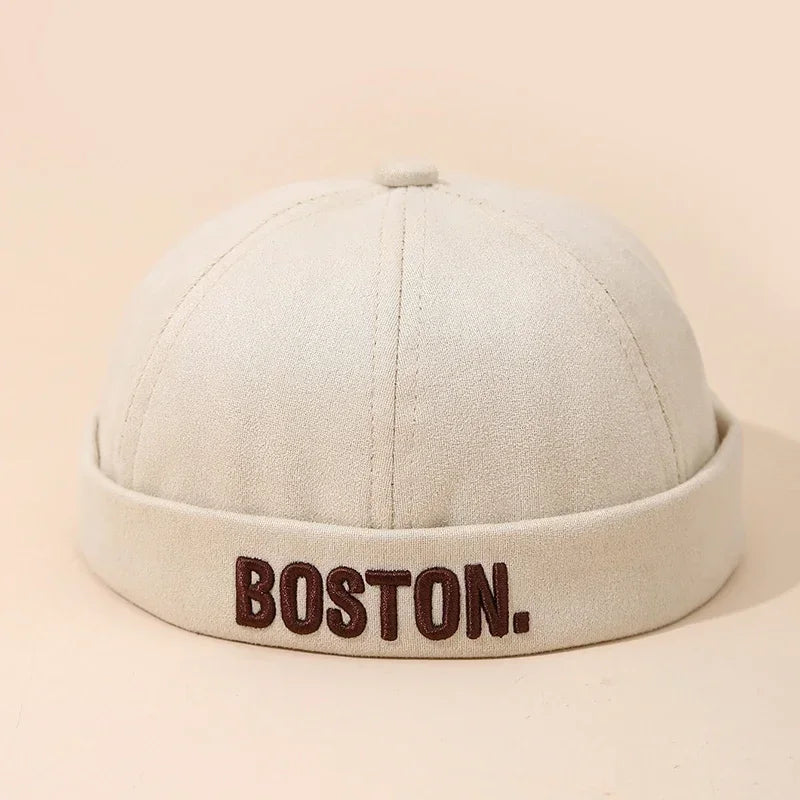 Embroidery Letter Baby Dome Cap