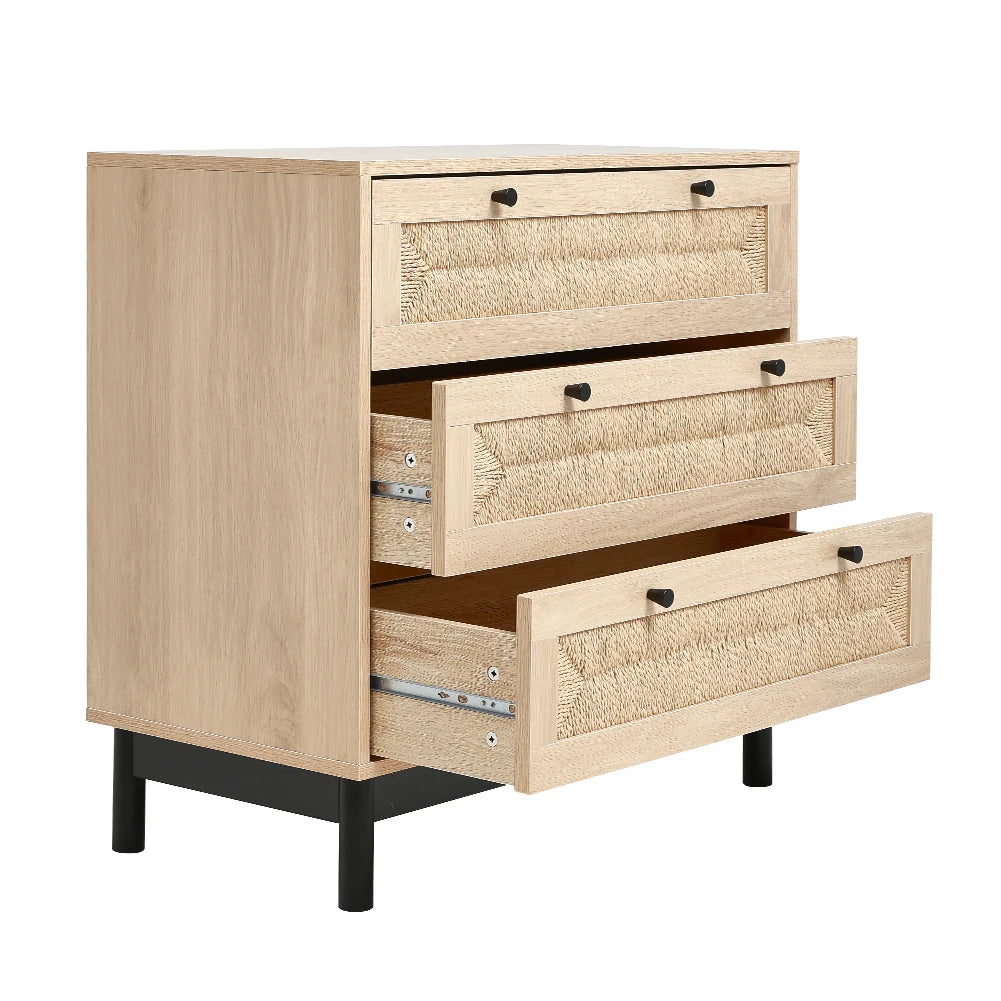 Woven Accent Cabinet (Two or Three Draw)